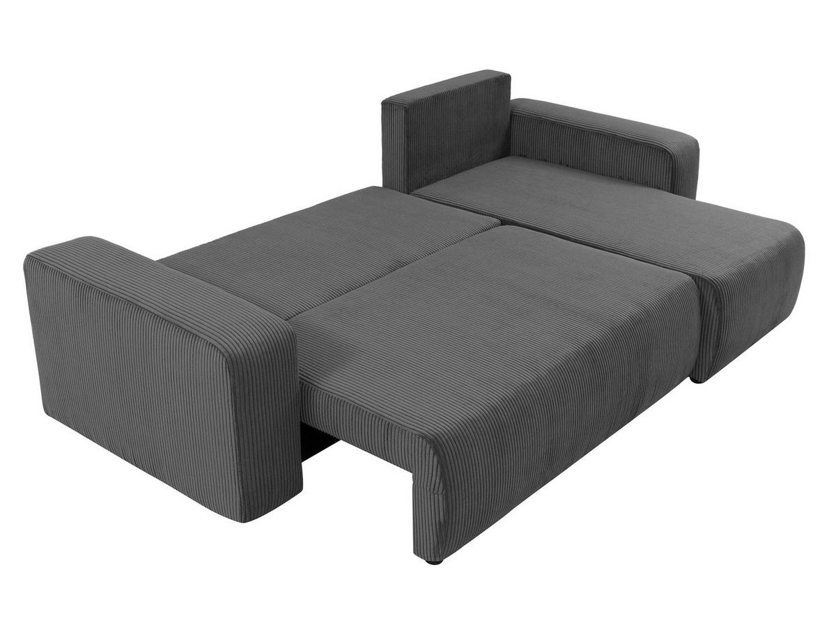 ECKSOFA Piano L Cord - Schwarz/Naturfarben, Holz/Kunststoff (244/145cm) - MIRJAN24