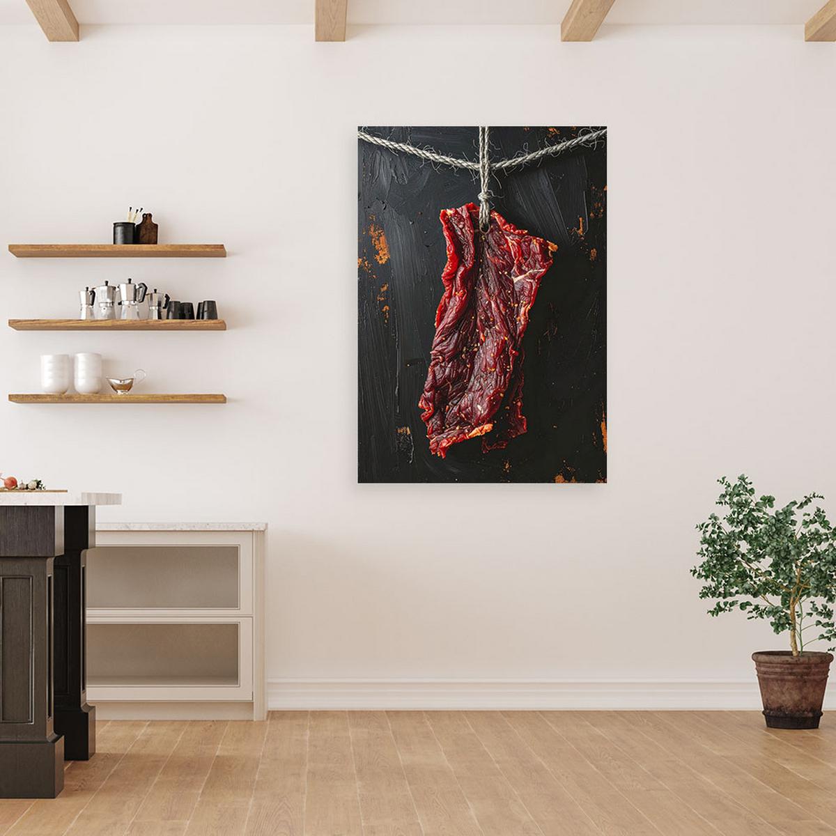 LEINWANDBILD Essen & Trinken 20x30cm - Rot, Textil (20/30cm) - Feeby