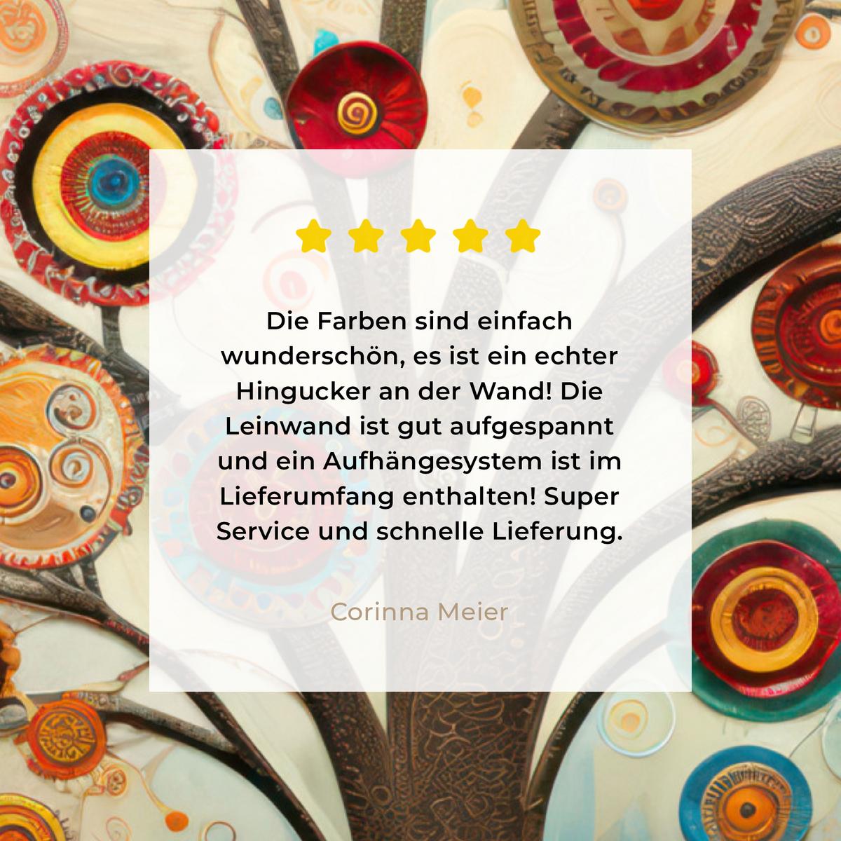 LEINWANDBILD Baum - Baum des Lebens - Farbe Wandbild Wohnzimmer 60x80 cm - Braun, Textil (60/80cm) - MuchoWow