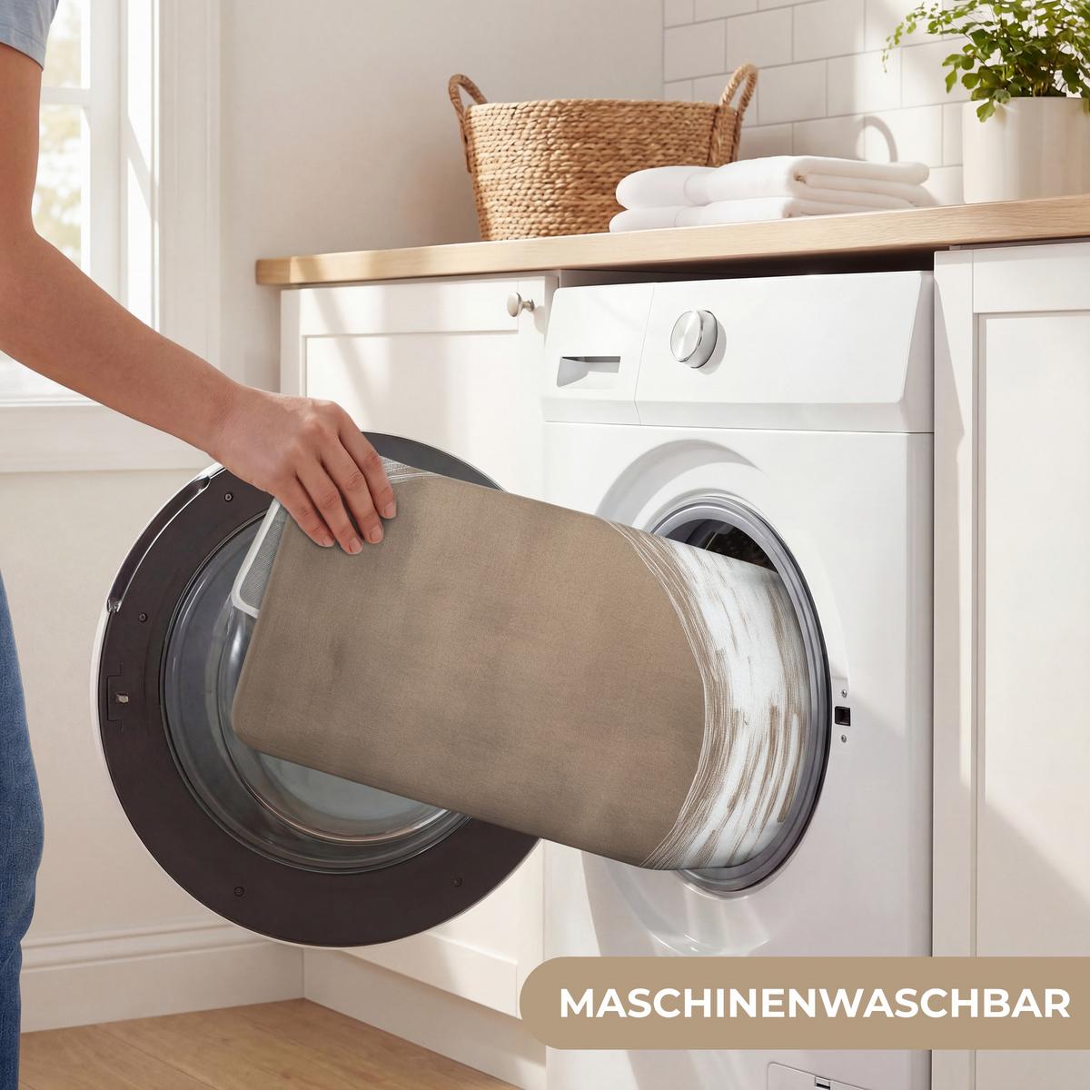 BADEMATTE Farbe - Braun - Japandi 60x40 cm - Mokka, Textil (60/40cm) - OnlyWow