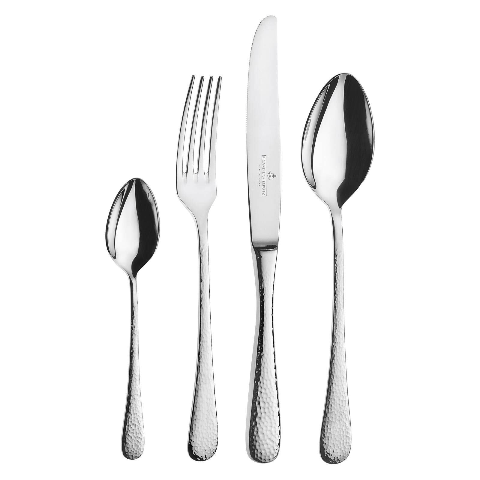 TAFELBESTECK Mia silber 24-tlg. - Silberfarben, Metall - Picard & Wielpütz