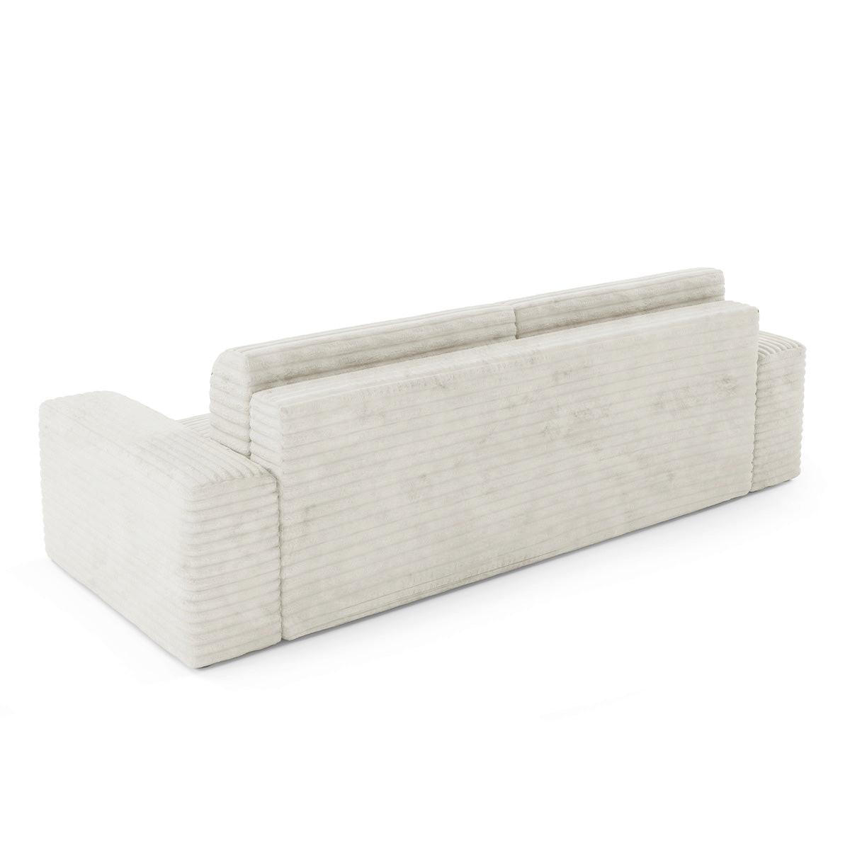 SOFA Fabio 3 Sitzplätze Weiß - Weiß, Holz (260/82/102cm) - Petits-meubles