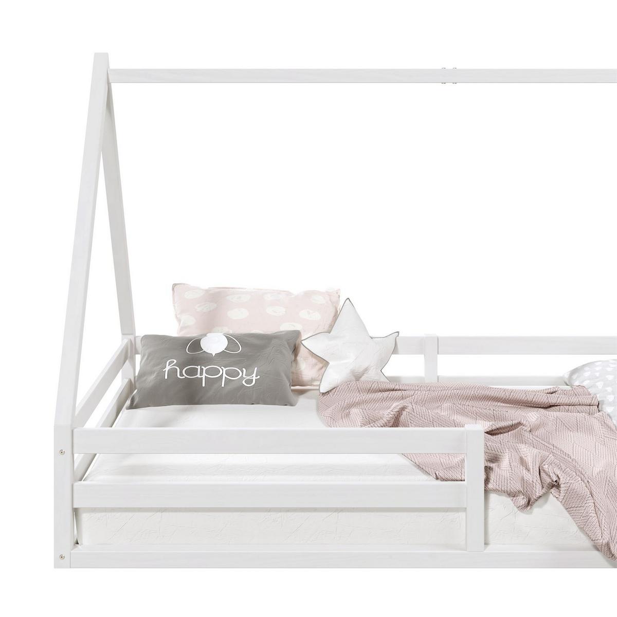 HAUSBETT SILA 90x200 cm weiß - Weiß, Holz (96/152/206cm) - IDIMEX