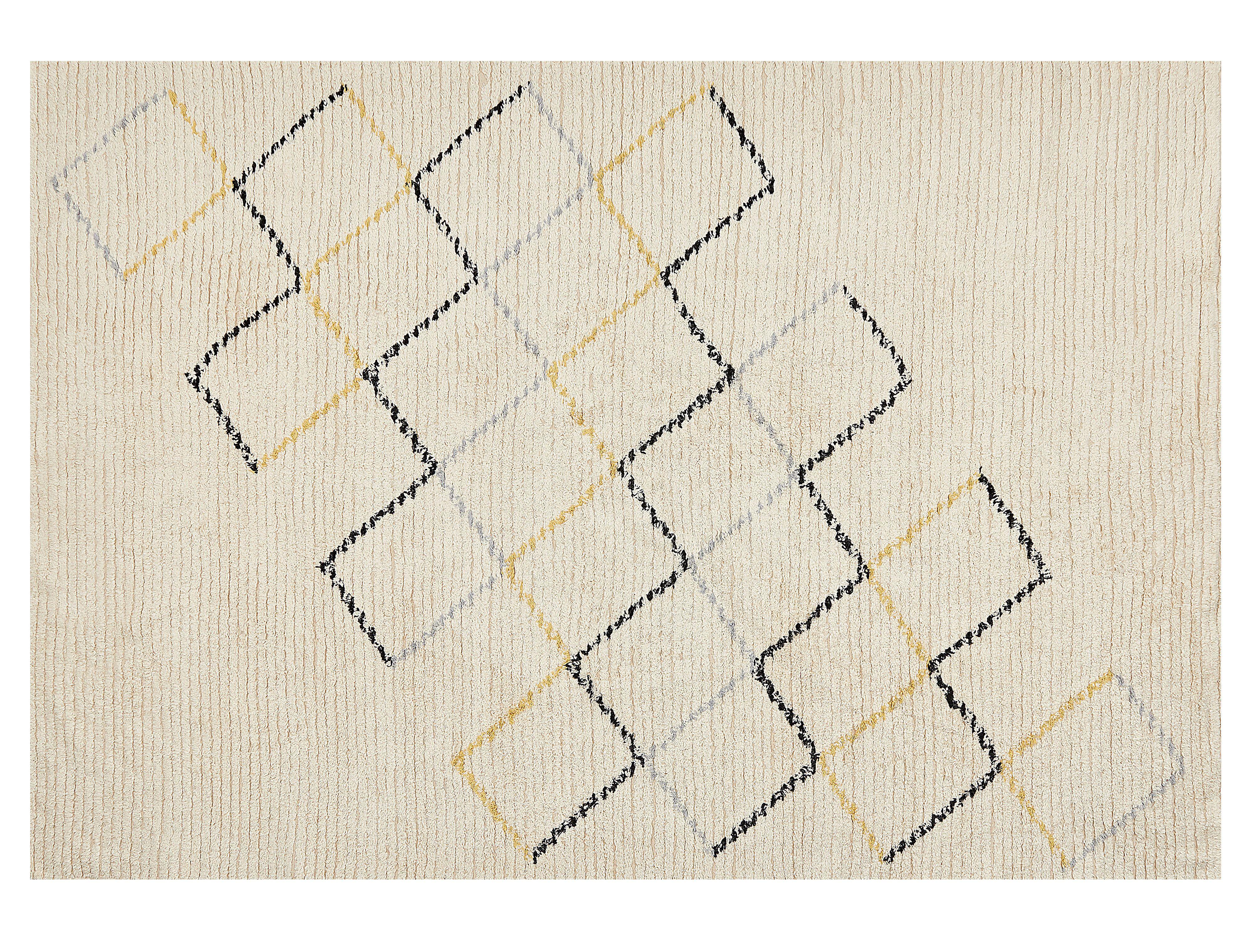 KURZFLOR-TEPPICH Tezpur 200/140 cm - Beige, Textil (140/200cm) - Beliani