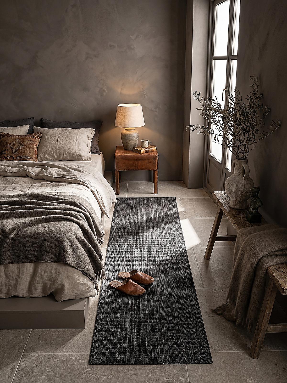 LÄUFER Outdoor, Fußbodenheizung-geeignet, VIGOLENO in Anthrazit, 80 x 150 cm - Anthrazit, Textil (80/150cm) - KADIMA DESIGN