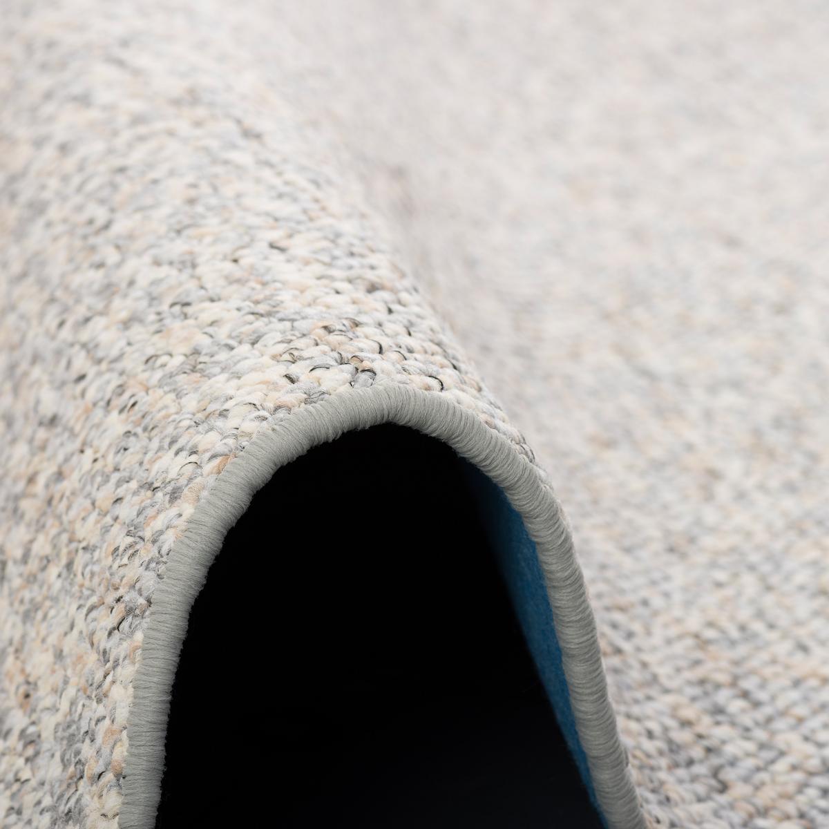 LUXUS WOLL-OPTIK BERBER JUNA MELIERT - Grau, Textil (160/160cm) - Snapstyle