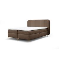 BOXBETT Alize - Dunkelbraun, Holzwerkstoff/Textil (160/200cm) - Fun Möbel
