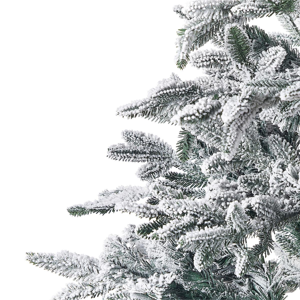 WEIHNACHTSBAUM 240 cm Weiß Bassie - Weiß, Kunststoff (240cm) - Beliani