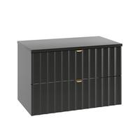 WASCHTISCHUNTERSCHRANK 80.6cm Lexa Schwarz - Schwarz, Holzwerkstoff (80.6/52.2/46.5cm) - Petits-meubles