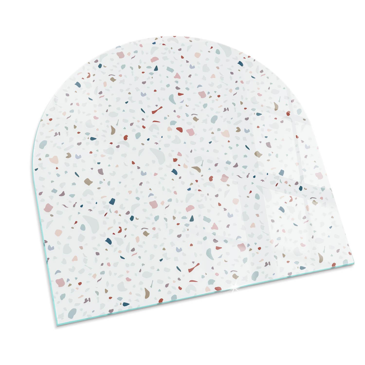 GLASPLATTE für Kamin 100x100 cm - Weiß, Glas (100/100/0.4cm) - TULUP