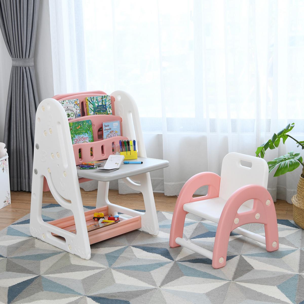 KINDERSTAFFELEI Orange - Orange, Kunststoff (62.5/100/53cm) - COSTWAY