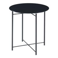 BEISTELLTISCH Ödeshög - Schwarz, Glas/Metall (42/42/45cm) - [en.casa]