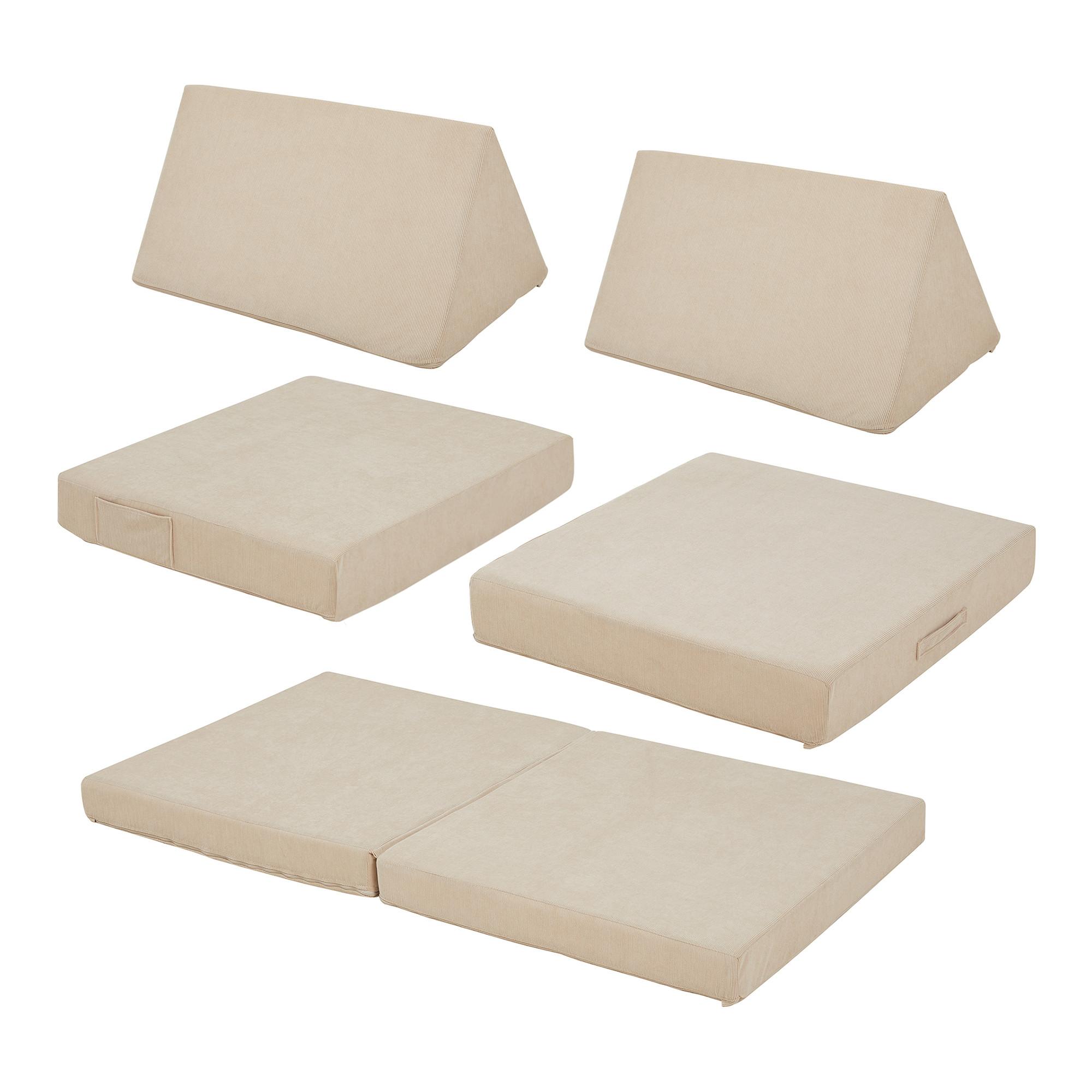 SPIELSOFA Norhulta - Beige, Textil (120/46/66cm) - [en.casa]