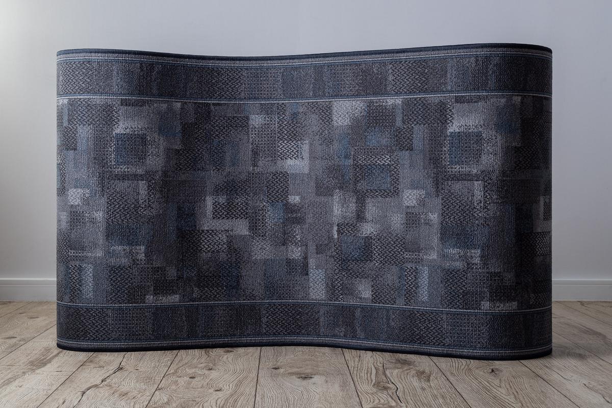 LÄUFER Antirutsch TRIBE 80/370 cm - Anthrazit, Textil (80/370cm) - rugsX