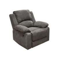 RELAX-FERNSEHSESSEL Federkern, Liegefunktion verstellbar durch halbautomatische Relaxfunktion B97/T87/H97 cm, Mikrofaser Vintage Anthrazit / 15129 - Anthrazit/Schwarz, Textil (97/97/87cm) - luma-home