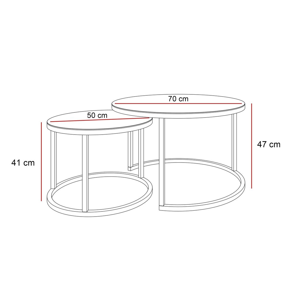 COUCHTISCH CIRI 2-in-1 GLAS KASCHMIR - Kaschmir, Glas (70/70/47cm) - Lookway