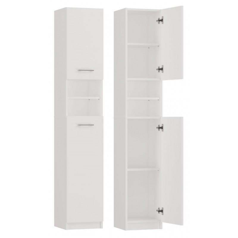 BADEZIMMERSCHRANK Weiß 32/180/30 - Weiß, Holzwerkstoff (32/180/30cm) - RAUMHIRSCH FURNITURE