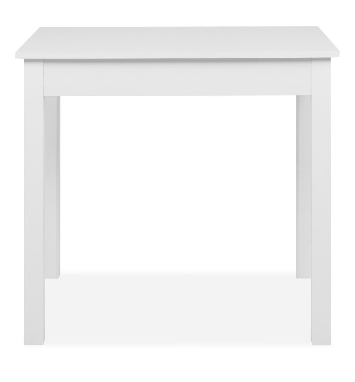 ESSTISCH weiß 110 x 67 cm, Küchentisch in modernem Design - Weiß, Holzwerkstoff/Kunststoff (67/90/76cm) - Furn.Design
