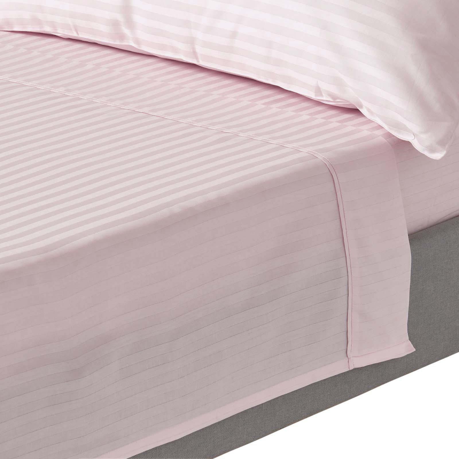 DAMAST-BETTLAKEN ohne Gummizug, 100% Ägyptische Baumwolle - Flieder, Textil (180/290cm) - Homescapes