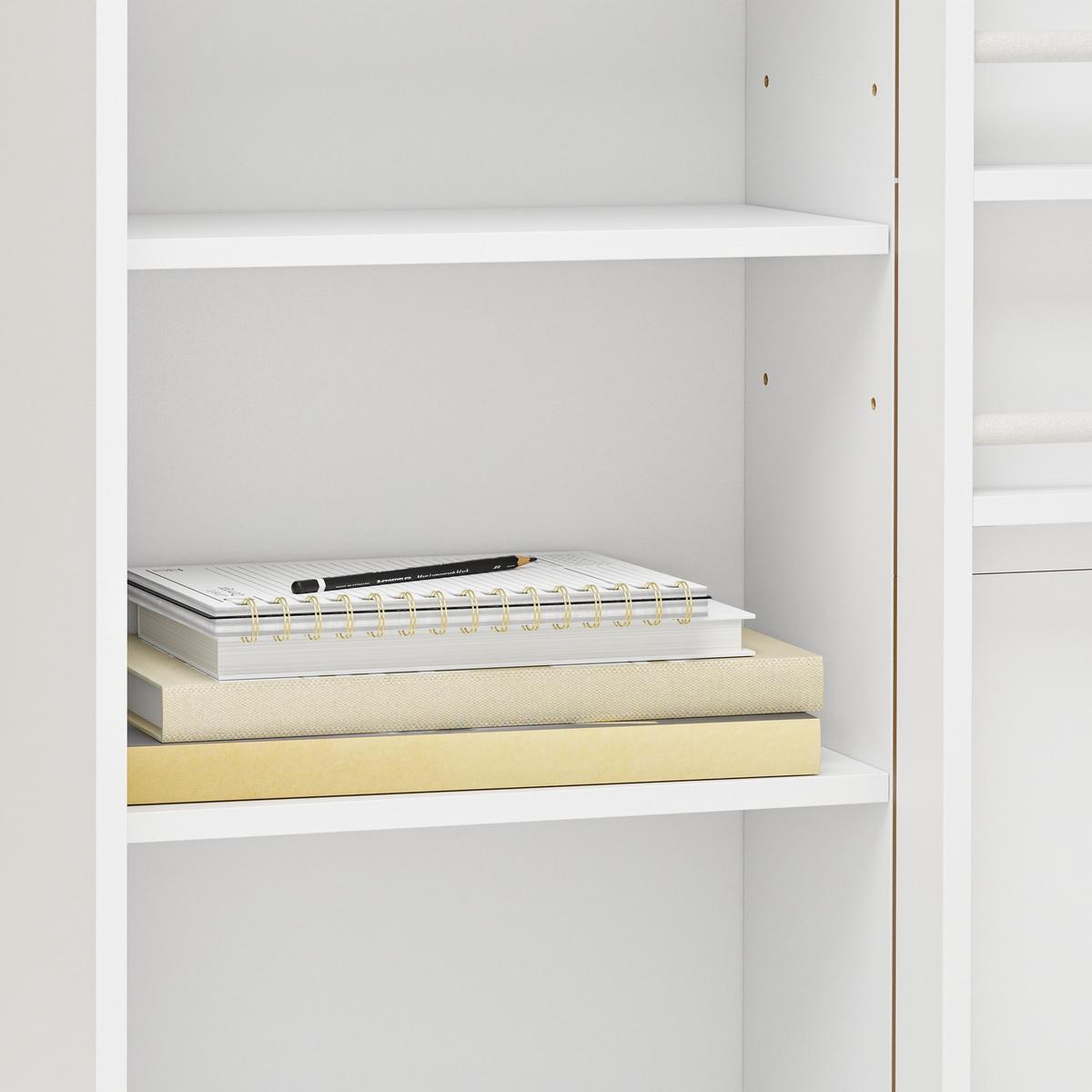 WANDSCHRANK mit Tür und Lochwand STR16-W - Weiß, Holzwerkstoff (25.1/70.2/70cm) - SoBuy