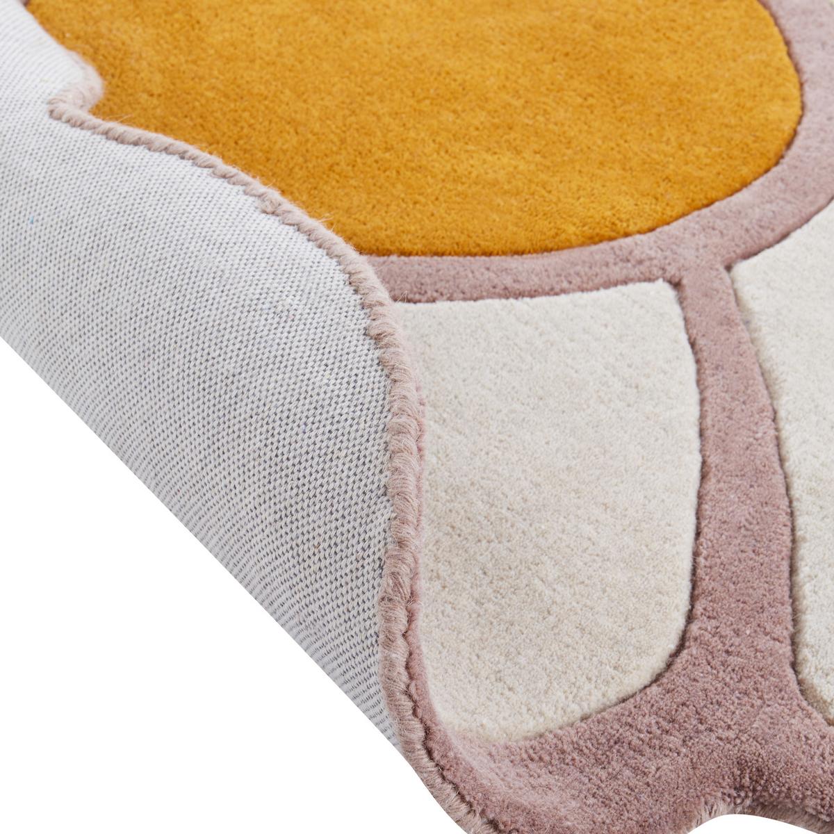 KINDERTEPPICH Thumbelina 120/120 cm - Multicolor, Naturmaterialien (120/120cm) - Beliani