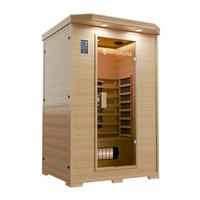 INFRAROTKABINE Oslo mit Triplex-Heizsystem & Hemlockholz - Naturfarben, Holz (120/190/100cm) - Artsauna