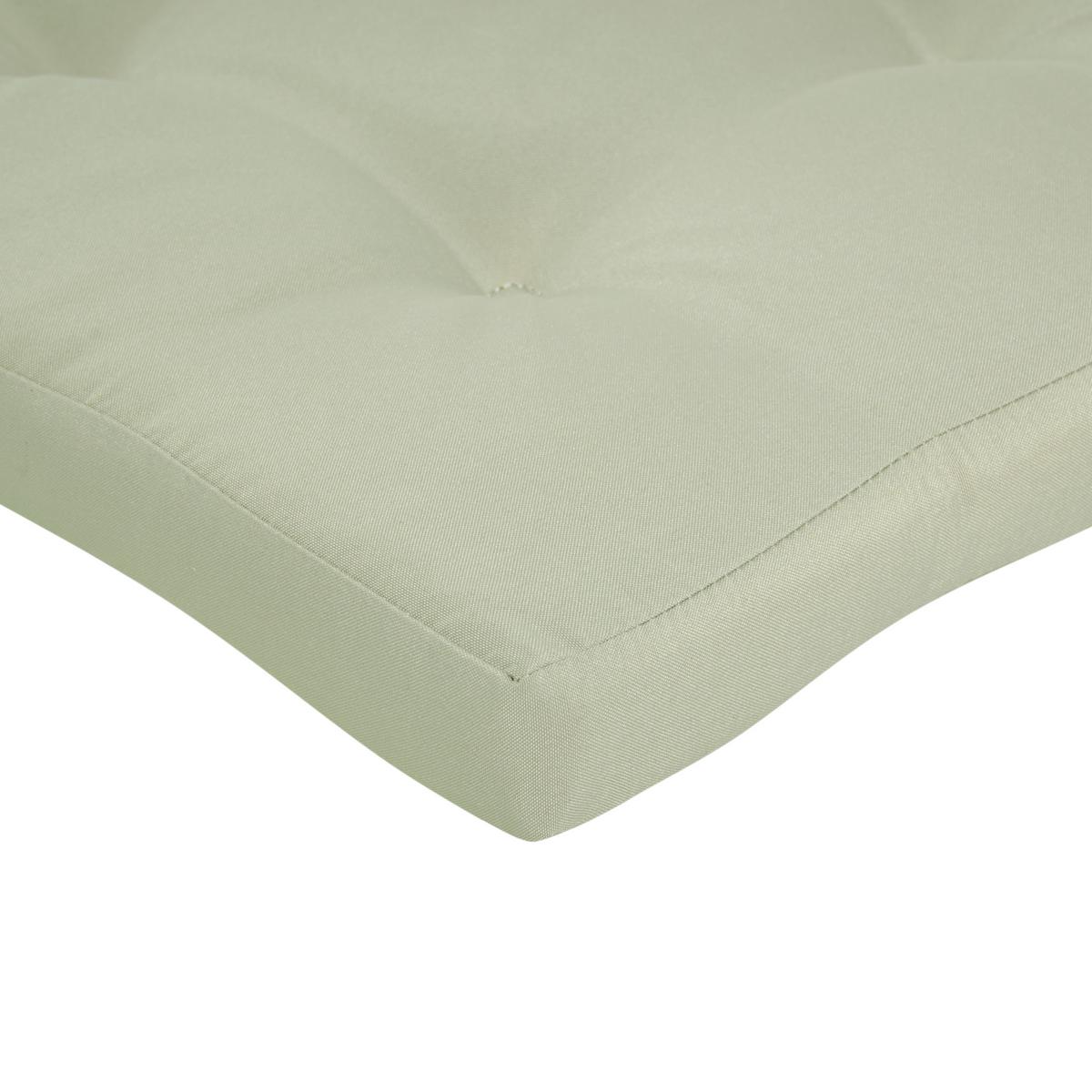 SITZAUFLAGEN 8er-Set Hellgrün 42/95 cm Maui Premium - Hellgrün, Textil (95/5/42cm) - Beliani