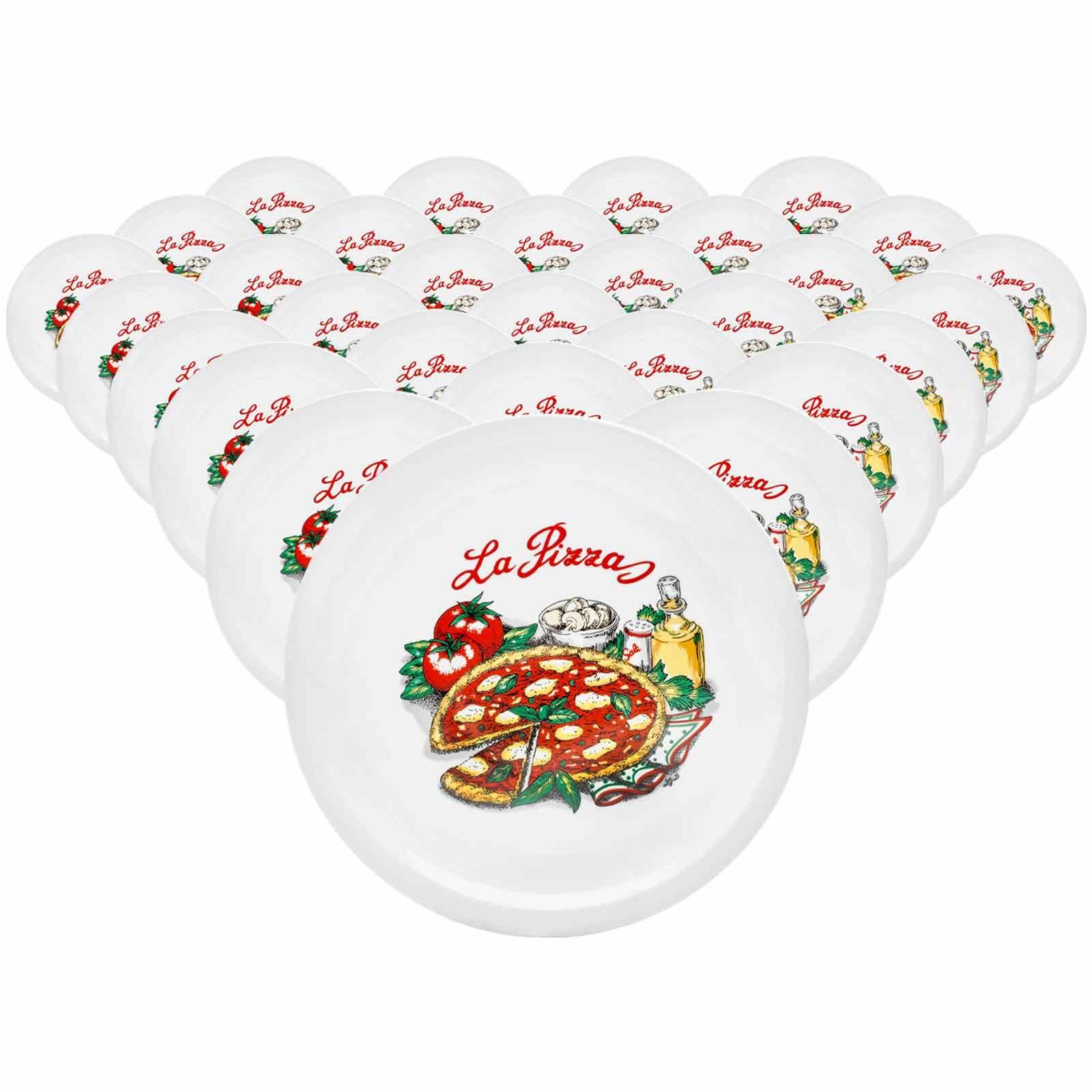 PIZZATELLER Napoli bunt ø 30,5 cm 30er Set - Multicolor, Keramik (30.5cm) - Van Well