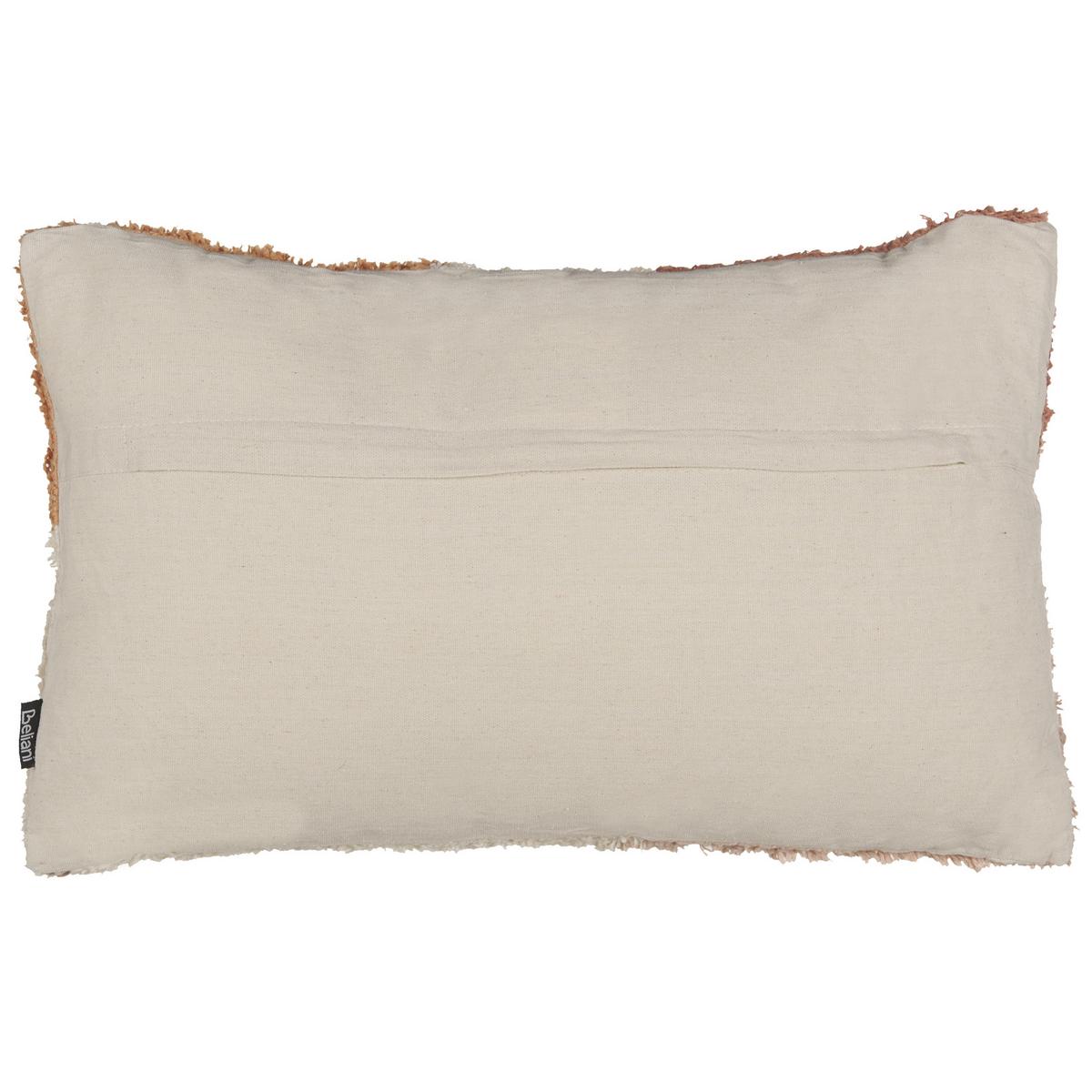 DEKOKISSEN 2er-Set Weiß 30/50 cm Camassia - Pink/Beige, Textil (30/50cm) - Beliani