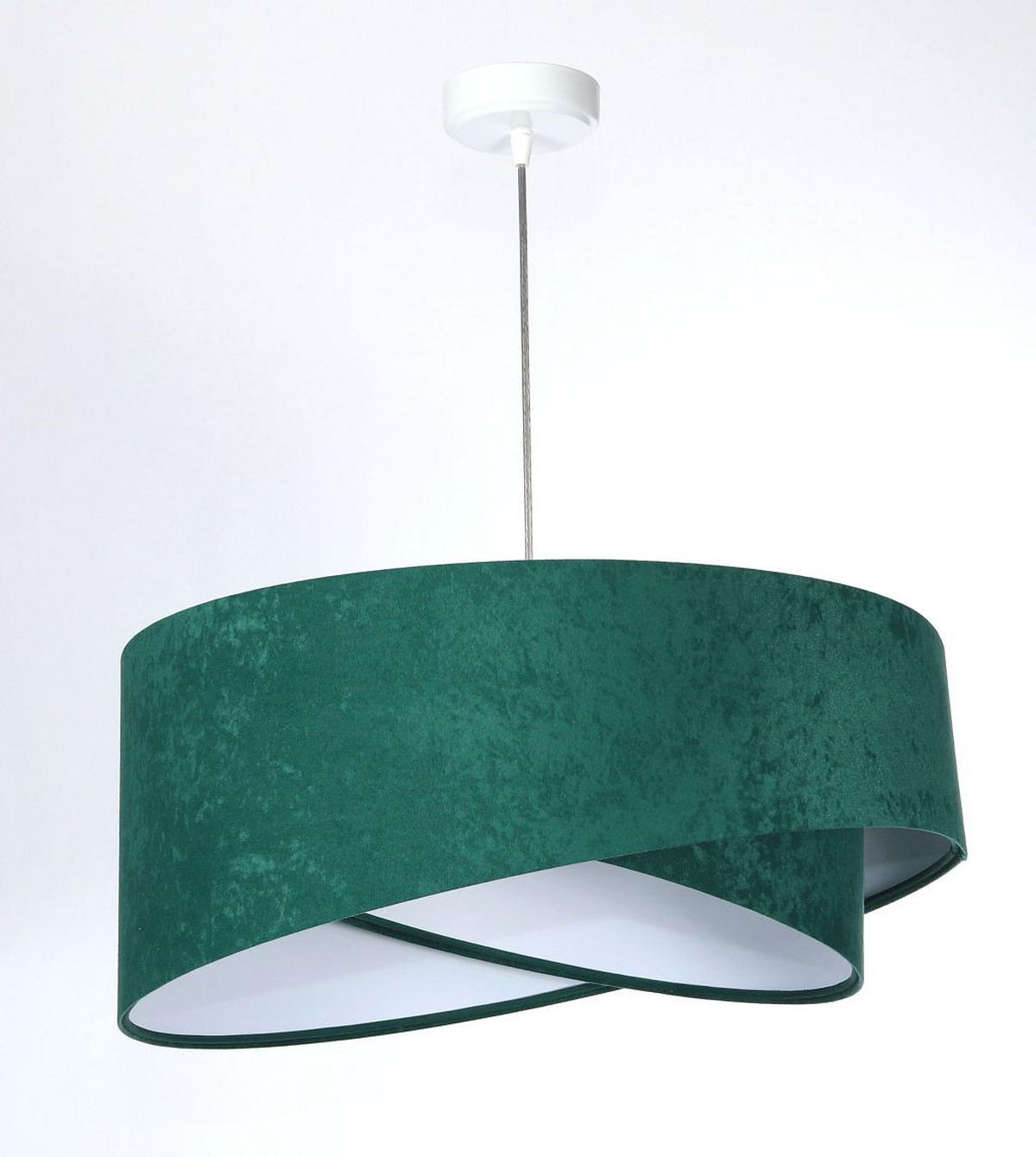 HÄNGELEUCHTE Grün 50/23 cm - Weiß, Kunststoff (50/1.3/23cm) - ONZENO