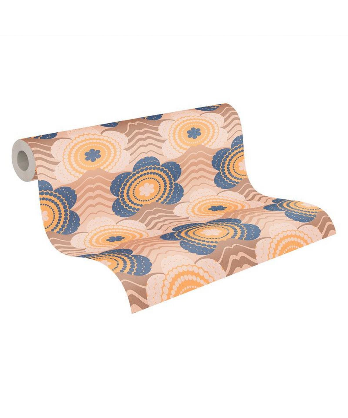 VLIESTAPETE Orange 53/850 cm - Orange, Textil (53/1cm) - KUNSTLOFT