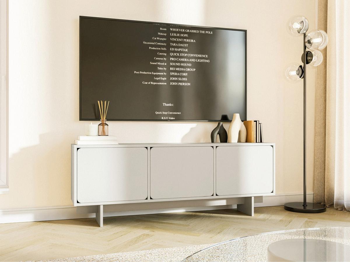 TV-LOWBOARD Wuwu Greige 150 cm - Taupe, Holzwerkstoff (150.4/55/35cm) - Selsey
