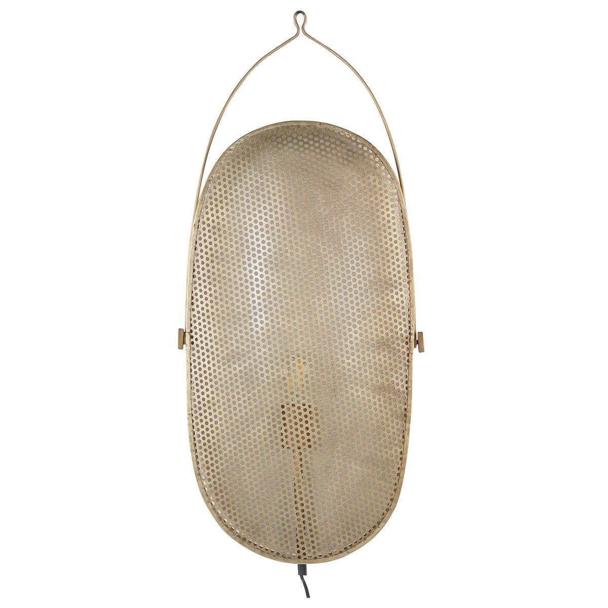 WANDLEUCHTE Kunthi 10/30/78 cm - Messingfarben, Metall (30/78/10cm) - Beliani