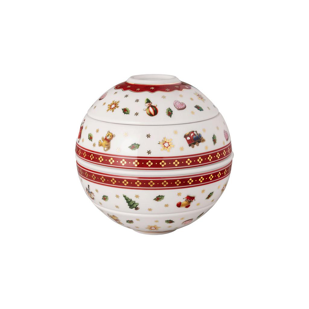 LA PETIT BOULE DINNER-SET Toy's Delight weiß-rot - Rot/Weiß, Keramik (14/13.7/14cm) - Villeroy & Boch