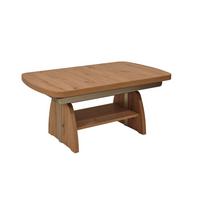 FUNKTIONSTISCH ausziehbar Cassy 125(165, 205, 245) x 75 x 55-74 Couchtisch Wildeiche - Braun, Holz (125/75/55cm) - 58aufmkessel