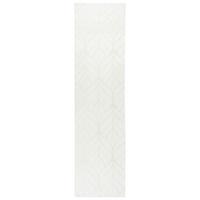 KUNSTFELLTEPPICH Cremeweiß 80/300 cm Mitchell - Creme/Weiß, Kunststoff (80/300cm) - Beliani