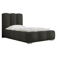 POLSTERBETT Wizko Boucle 90 - Chromfarben/Anthrazit, Holz/Metall (90/200cm) - MIRJAN24