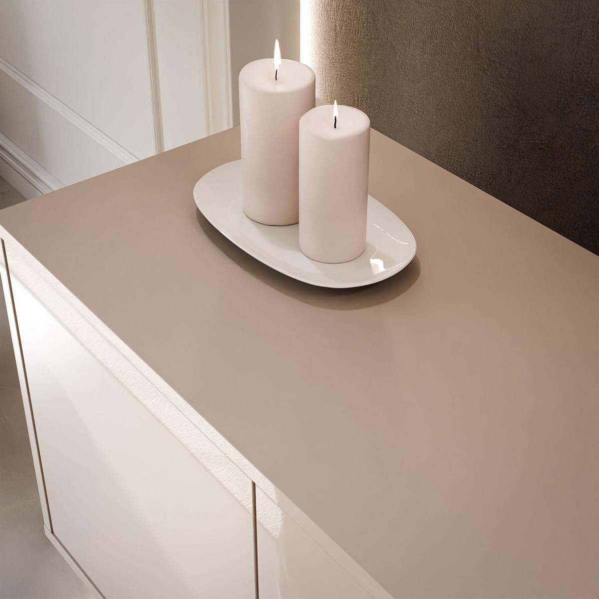 TV-SCHRANK SANAYI Kaschmir Hochglanz – hängend - Kaschmir, Holzwerkstoff (156/42/38cm) - Lookway