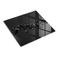 GLASPLATTE 60x52 cm 3D - Schwarz, Glas (60/0.4/52cm) - TULUP