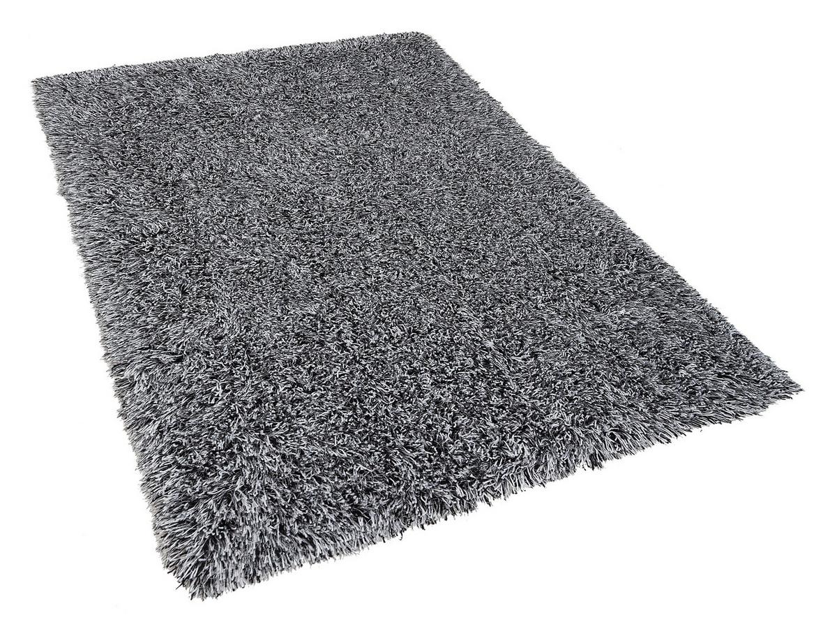 SHAGGY-TEPPICH Cide 200/140 cm - Schwarz, Kunststoff (140/200cm) - Beliani