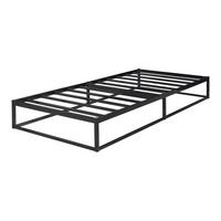 METALLBETT Trerunta - Schwarz, Metall (90/200cm) - [en.casa]