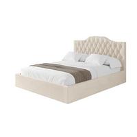 POLSTERBETT mit Bettkasten und Lattenrost, Boxbett ohne Matratze - FALIO 120x200 Beige - Creme, Holzwerkstoff/Textil (120/200cm) - ALTDECOR