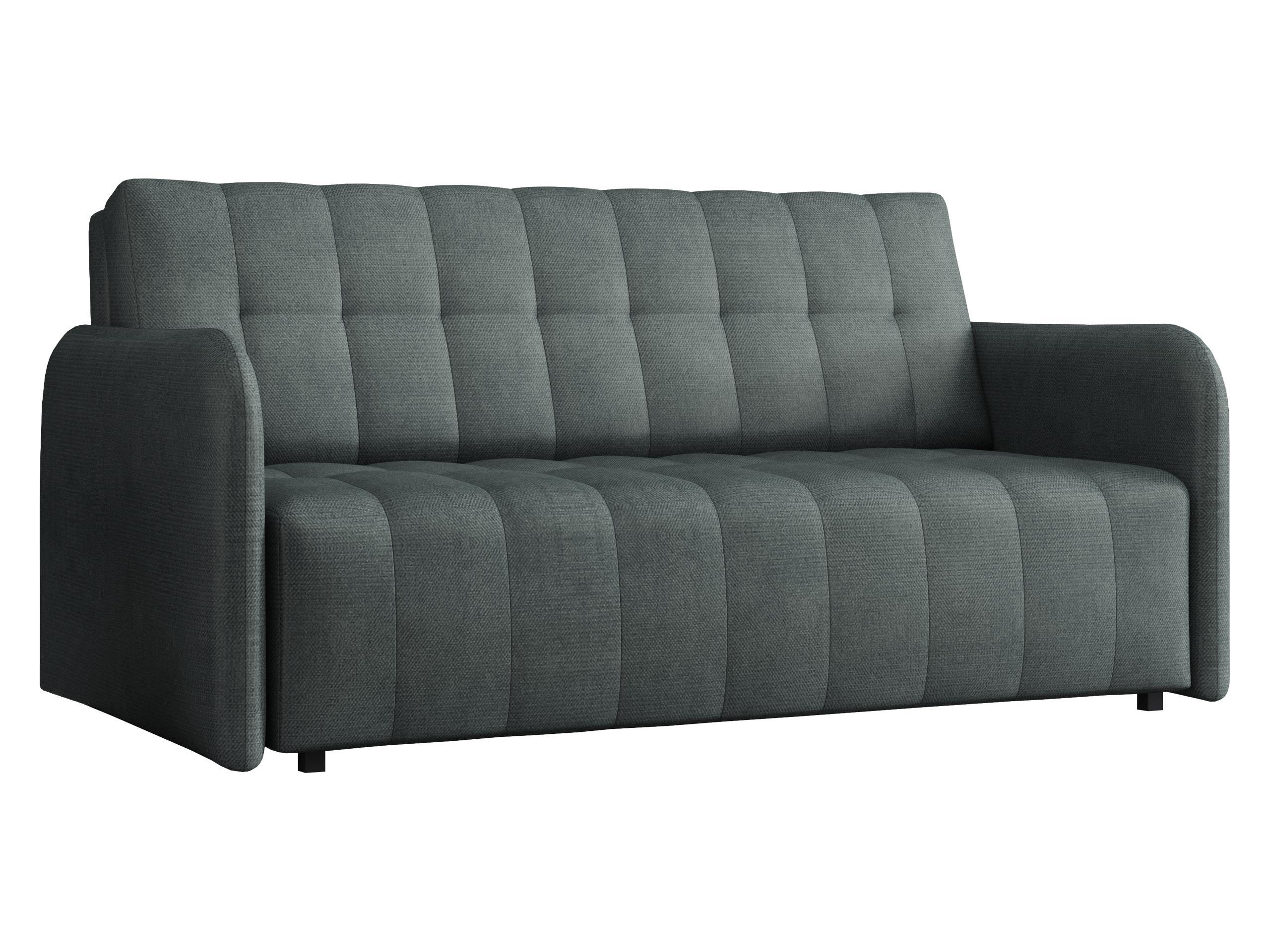 SCHLAFSOFA Viva Grand IV - Blaugrau/Schwarz, Holz/Kunststoff (165/85/95cm) - MIRJAN24