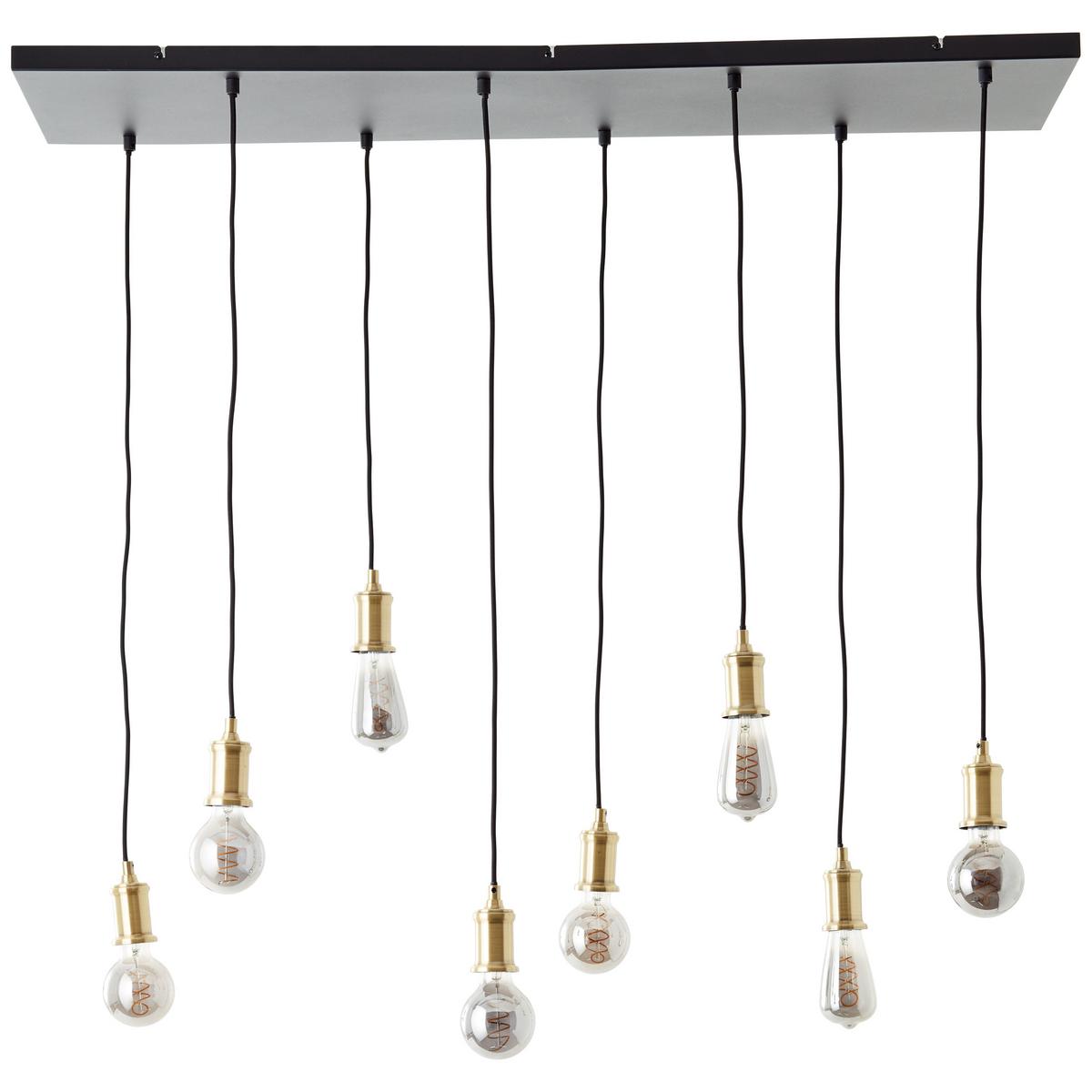 PENDELLEUCHTE Darcia 99815/06 - Schwarz, Metall (110/34.8/133cm) - Brilliant