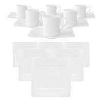 KAFFEESERVICE Modern Grace weiß 18-tlg. - Weiß, Keramik (2/2/2cm) - Villeroy & Boch