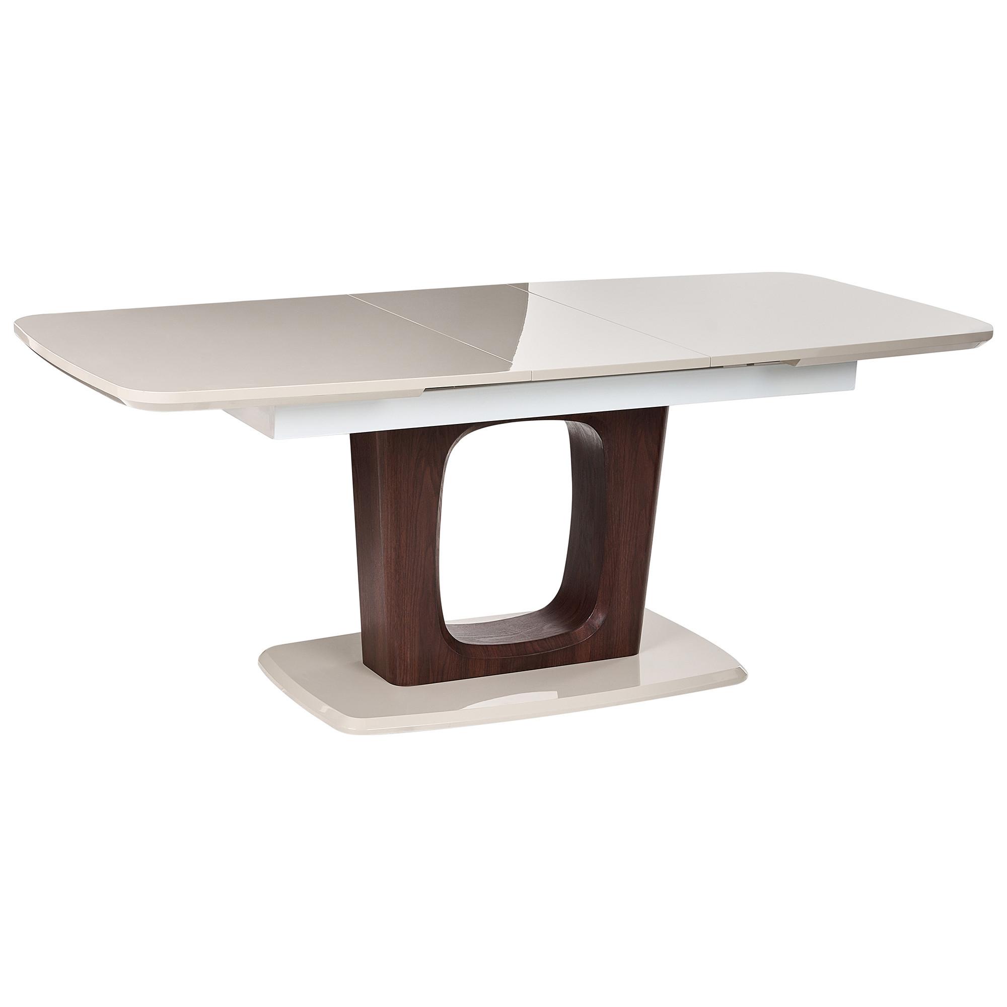 ESSTISCH ausziehbar Hellbeige 160-200/90 cm Berrigan - Beige, Holzwerkstoff (160/90/76cm) - Beliani