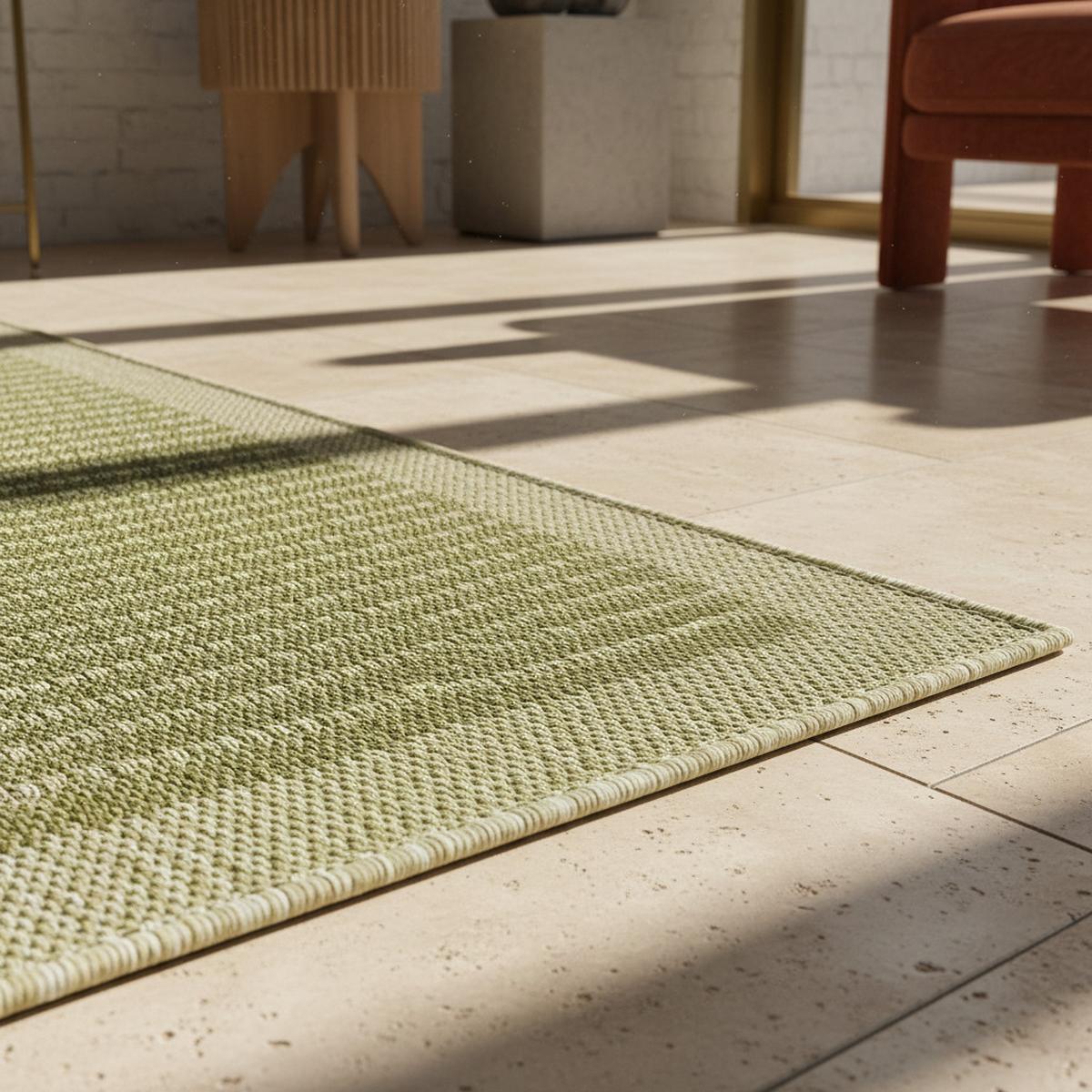 TEPPICH Outdoor DAFNE in Grün, einfarbig, 120 x 170 cm - Grün, Textil (170/120cm) - KADIMA DESIGN
