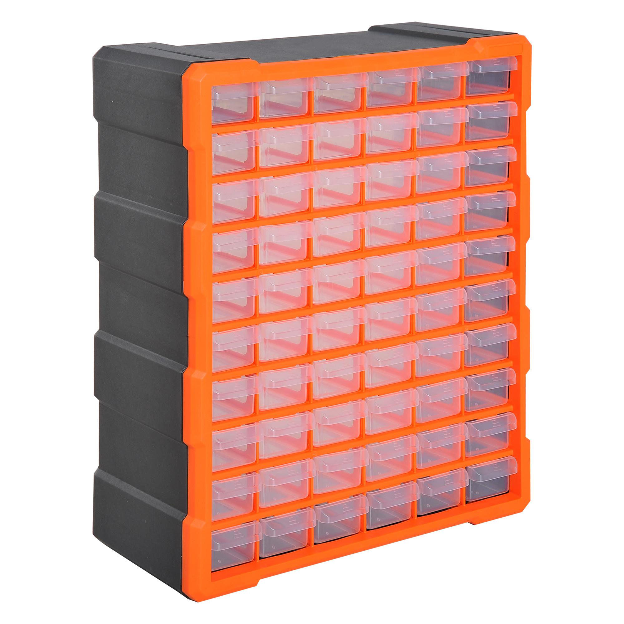 SORTIERKASTEN, Teile Box, Orange - Orange, Kunststoff (16/47.5/38cm) - DURHAND