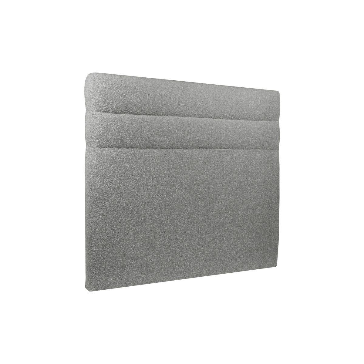 KOPFTEIL Modell Linien – Grauer Bouclé-Stoff 150 cm - Beige/Grau, Karton/Holz (150/120/10cm) - Sommeil de Plomb