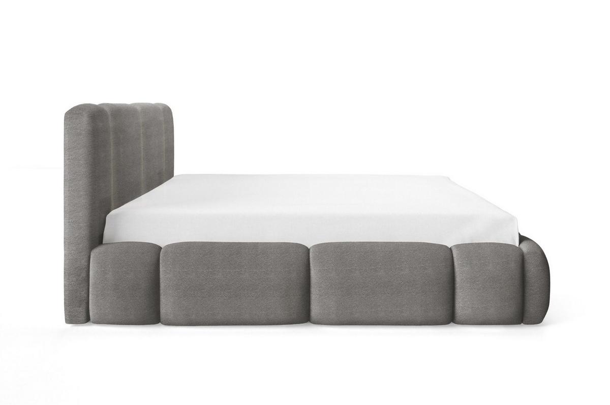 POLSTERBETT Springs - Grau, Holzwerkstoff/Textil (120/200cm) - Fun Möbel